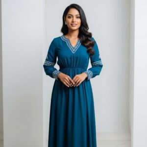 Deep Scoop Back Bow Dress