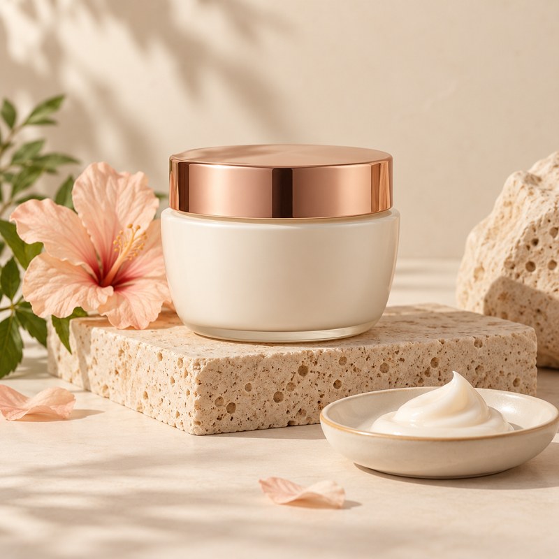 Unbranded face cream jar