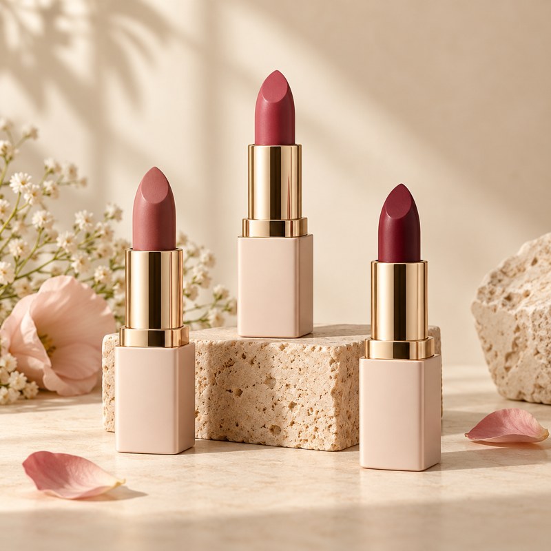 Lipsticks in complementary shades