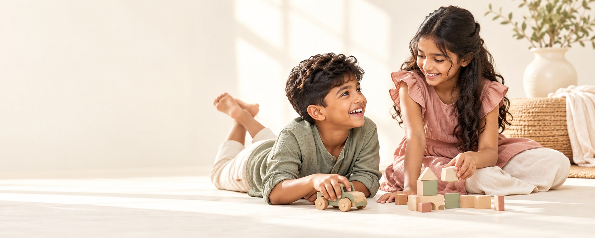 Children enjoying comfortable everyday fashion
